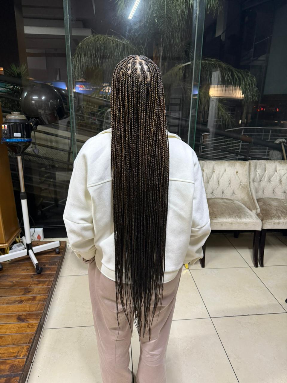 Long braided style